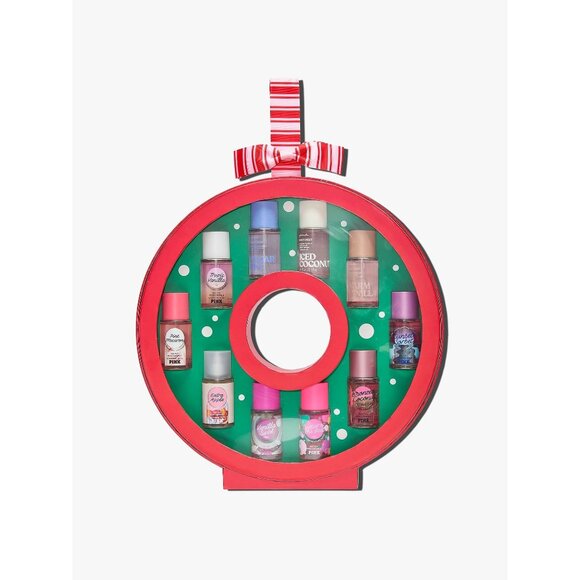 PINK Victoria's Secret Other - Victoria’s Secret Pink “We Mist You!” 10-Piece Mini Body Mist Gift Wreath